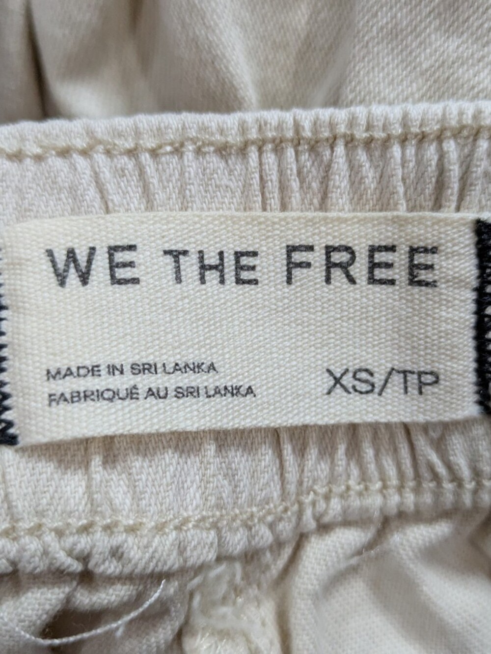 We The Free Free People Fleur Cream Cotton Button Accent Pull On Shorts XS - Picture 6 of 8